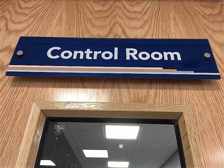 Control Room Signage